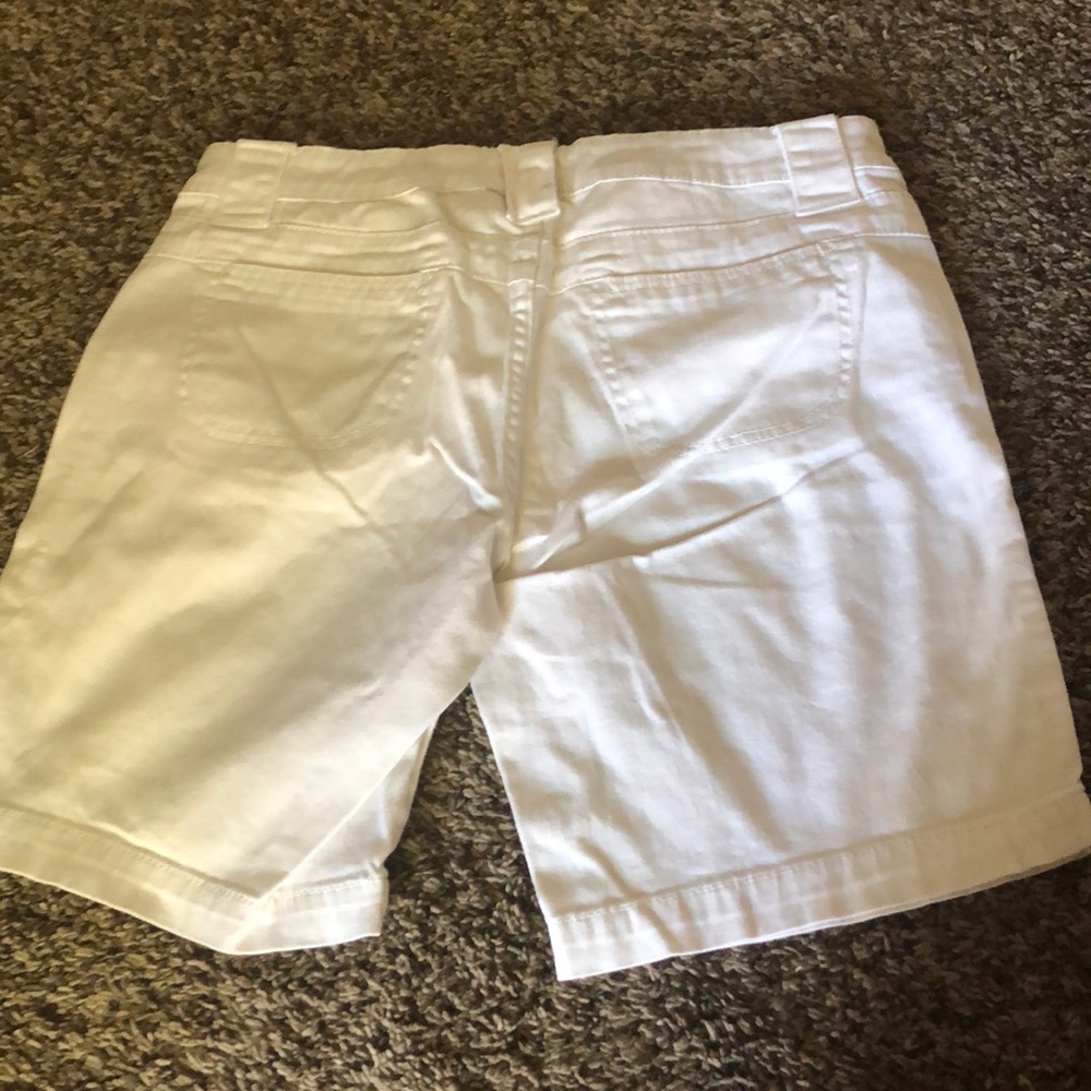 White Low Rise Jorts - Picture 5 of 12